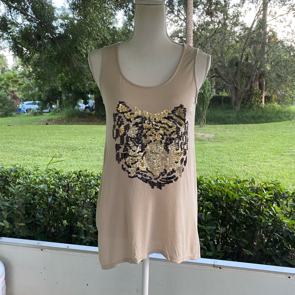 Tiger Tan Tank Top